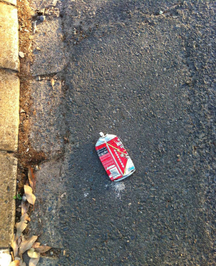 Be aware of litter outside your house. It may serve a purpose other than pollution.