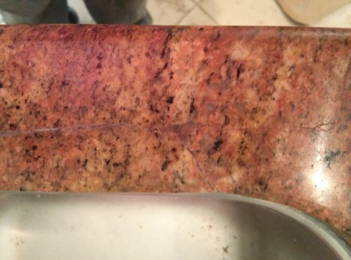 how to get rust off granite countertop