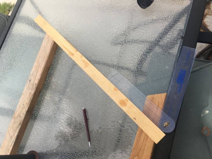 Because boards are not always perfectly straight, I recommend using the bottom side of the actual board you are going to use as the rail to mark the cuts on the posts. This will help insure that all the pieces match up perfectly when assembled.