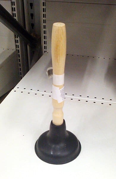 Try using a plunger to dislodge the clog and clear the blockage.