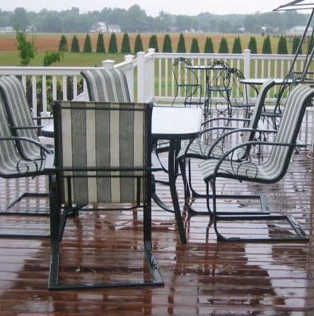 With a view like this, you'll want some outdoor seating at your vacation home. Image courtesy of dee/morguefile.com
