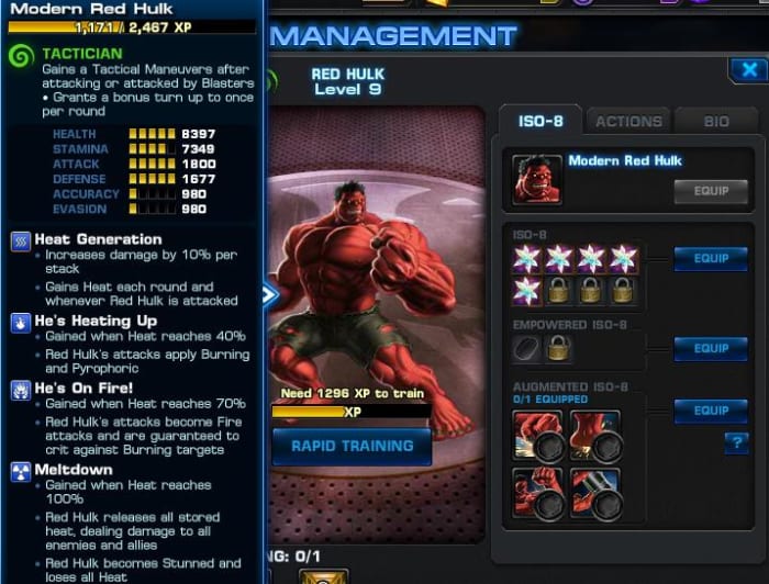 Strategy Guide for Red Hulk in Marvel: Avengers Alliance - LevelSkip