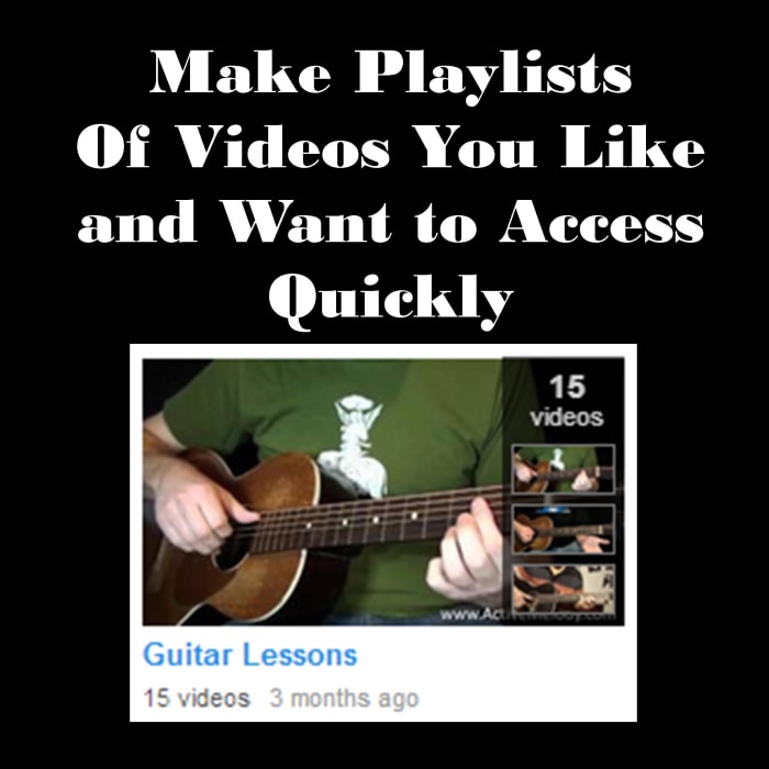 If you create playlists under a YouTube account, it can be faster and more convenient than putting in a DVD.