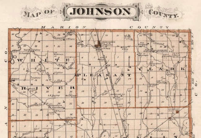 Northern tier of townships - Johnson County, Indiana