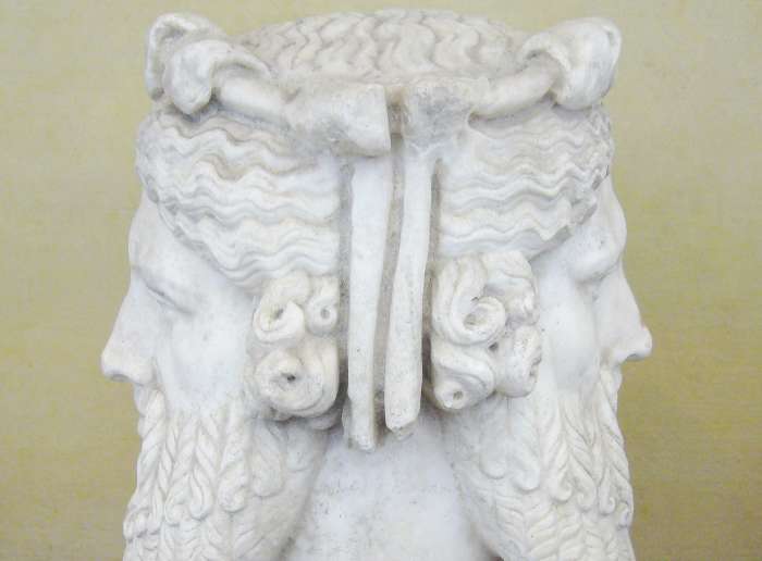 Janus was the Ancient Roman god of beginnings. endings, and transitions. He is often associated with the new year and is said to be looking at both the past and the future.