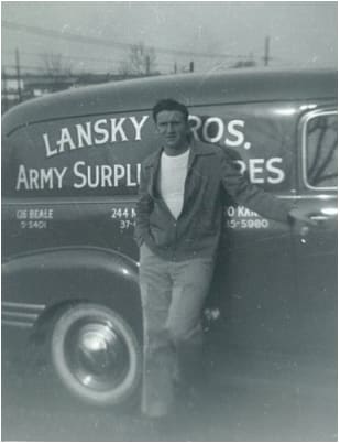 Bernard Lansky and his brother Guy began selling army surplus products in 1946 on Beale Street.