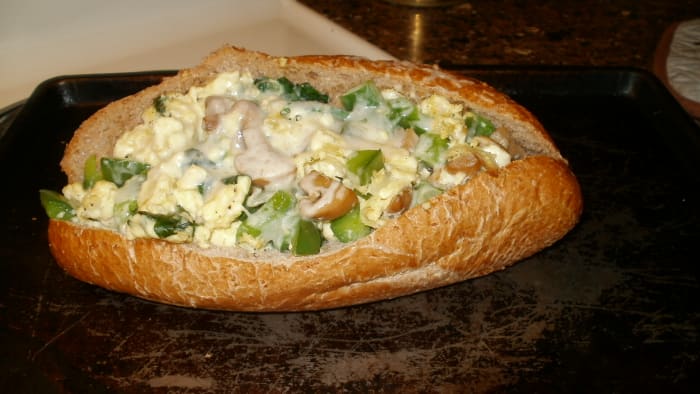 My version of a traditional Peppers and Eggs recipe amped up with lots of flavor