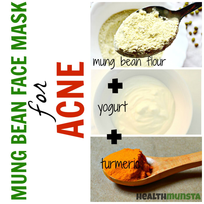 With antibacterial & anti-inflammatory ingredients, this mung bean face mask will soothe & heal irritated acne