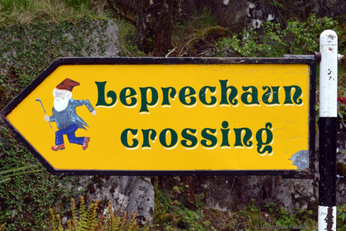 This sign warns drivers to be careful along one mountainous stretch of the Ring of Kerry.
