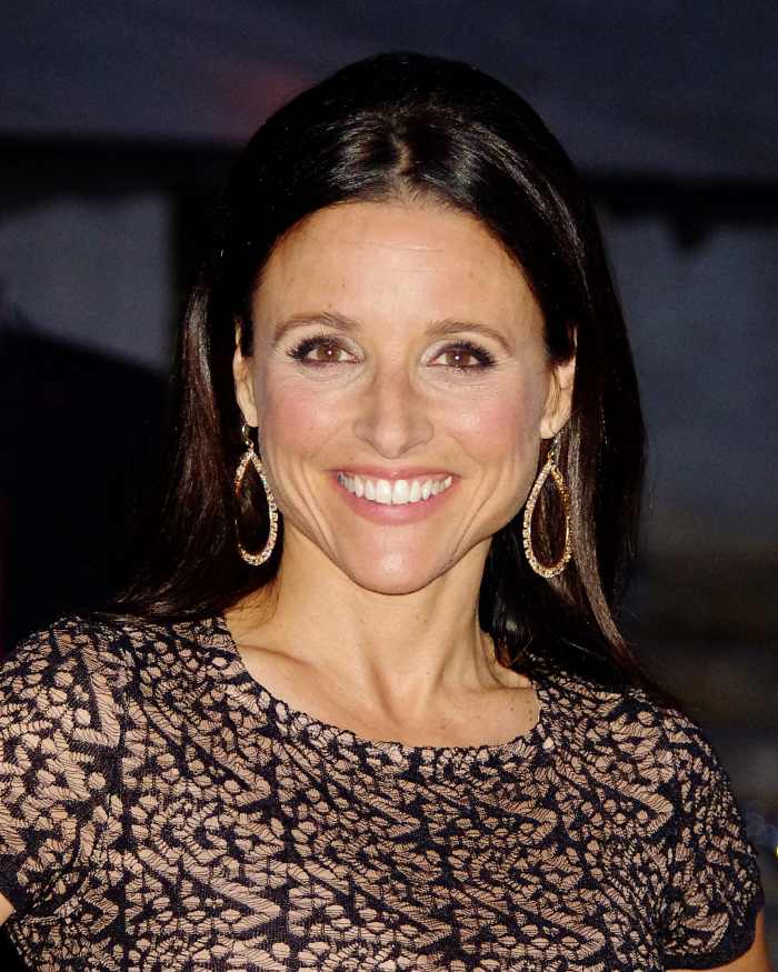 Julia Louis-Dreyfus has used a neutral color palette, and very little powder to make sure her face stays fresh and youthful.