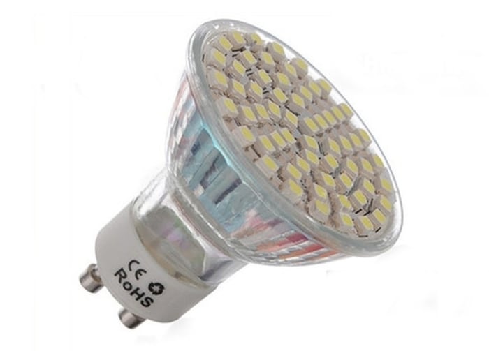 An LED spotlight.