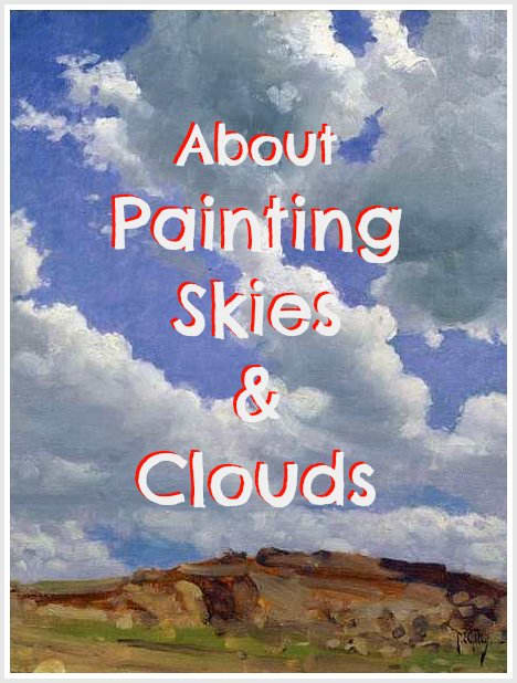 10 great technical tips to paint gorgeous skies and clouds. Learn to notice things like atmospheric and linear perspective, how sky colors are less intense in the distance and more intense in the clouds closer to us, how to use your brushes, and more