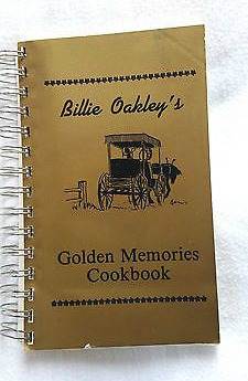 The cover of the "Golden Memories Cookbook," a book of Midwest country recipes.