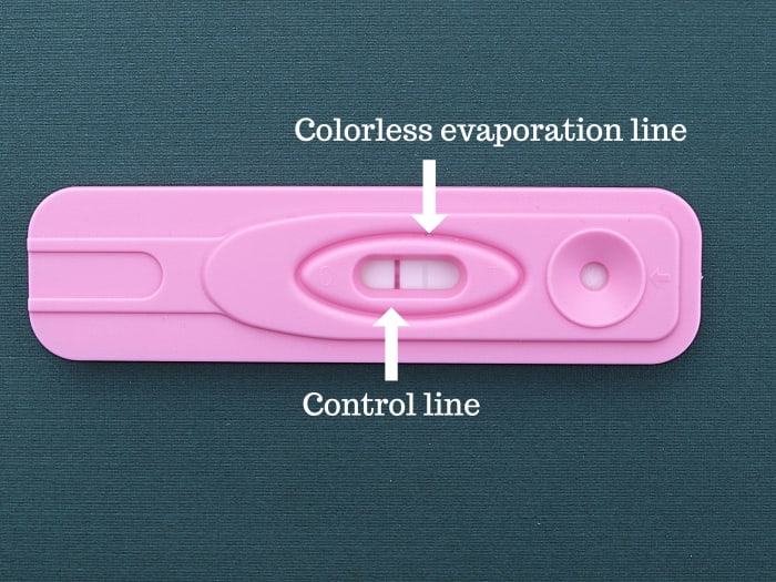 What Is Meant By Evaporation Line On Pregnancy Test