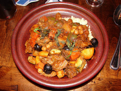 Burgoo is a dish with a flexible list of ingredients such as squirrel, racoon, skunk, or even rattlesnake with vegetables.