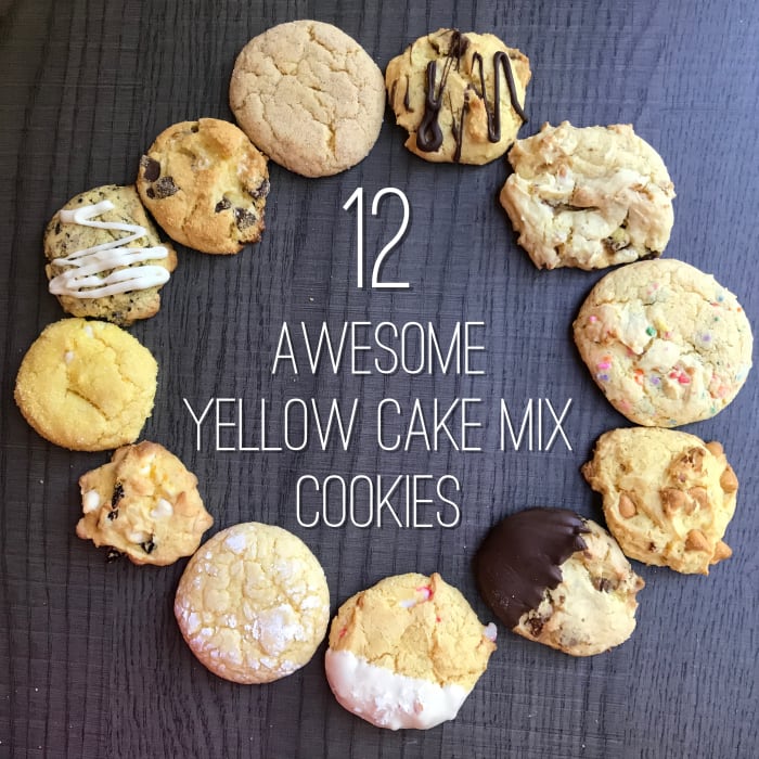 12 Impresionante la Mezcla de Pastel Amarillo Cookies