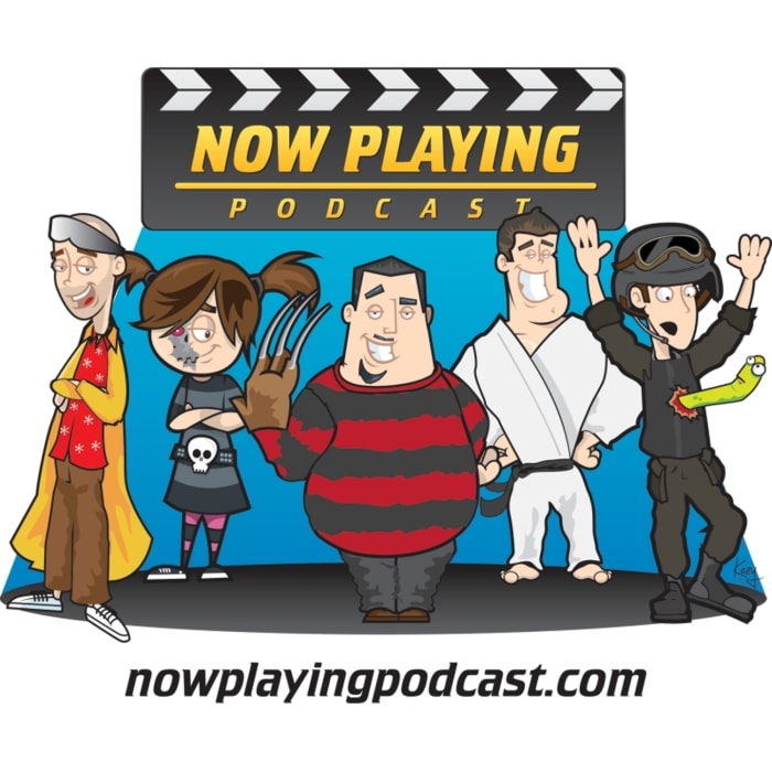 The Now Playing podcast publishes a new movie review every week, and also reviews movie series in total.