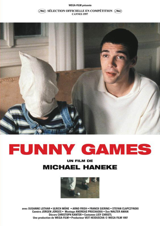 Poster for the original 1997 Austrian version of Funny Games. The American version in 2007 is a shot-for-shot remake.