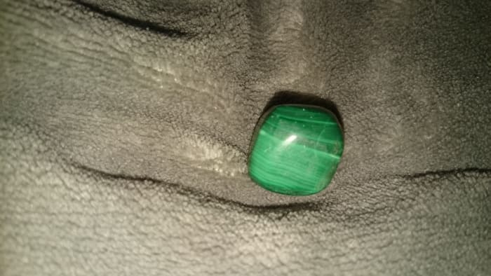 Malachite is a useful stone for balancing the heart chakra.