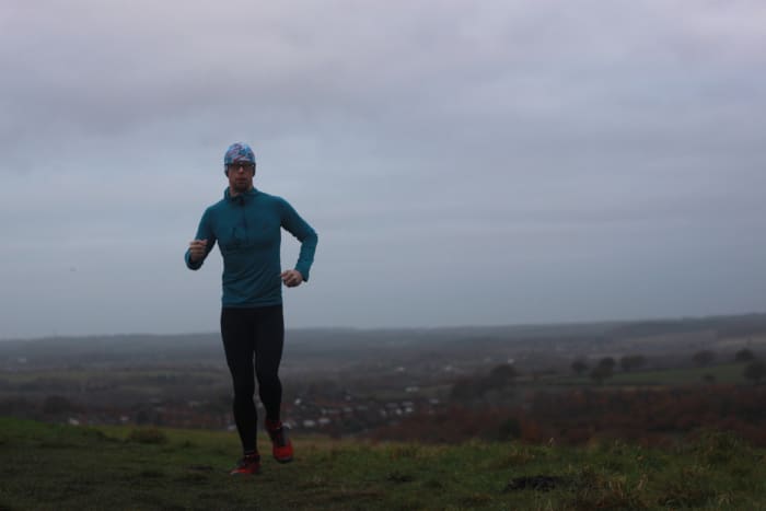 Testing the Sundried.com Roteck Running Tight on the Pit Tops of Bestwood Country Park in Nottinghamshire