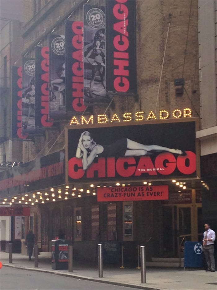 The long running play, Chicago, has been one of the most popular things to do in Times Square for almost 20 years.