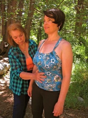 Belly breathing: As you inhale, inflate the stomach and ribcage without lifting the chest area