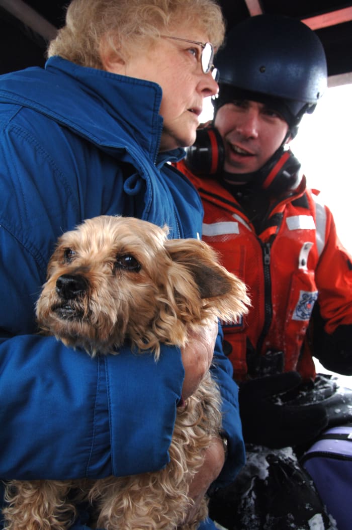Resident and dog evacuated from North Dakota floods