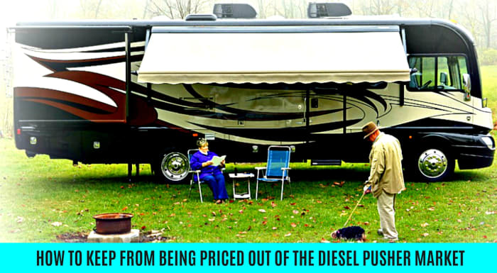 Information that will help people find affordable ways to by diesel pusher motor homes.