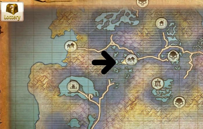The Swamp Giant's location in Swamp of Wyrms.