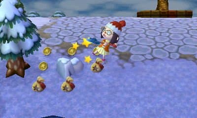 Every day, there is one rock in town that dispenses money if you hit it with a shovel.