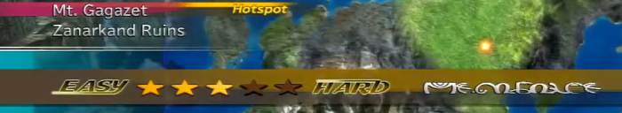 The airship world map rates the "MENACE" level of each area, telling you how dangerous the monsters are.
