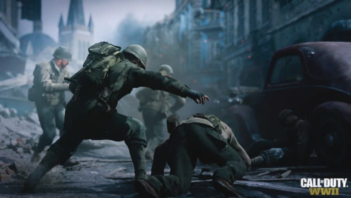 The new "heroic acts" feature encourages you to act on the camaraderie that the characters build and perform acts such as dragging wounded soldiers to safety or accepting the surrender of your enemies.