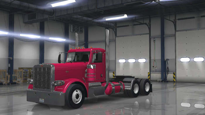 Check out my hot pink rig! You can't see it from this angle, but I've got a vanity plate in the dashboard that says "Pinkie"- which is part of my online alias :)