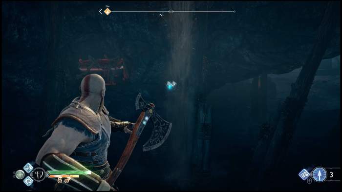 Don't forget to look for and throw your axe at targets throughout the game to unlock items and loot.
