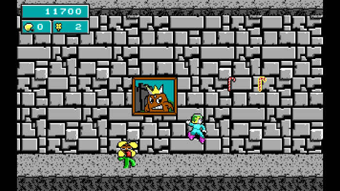 A screenshot from the Nintendo Switch port of Commander Keen in Keen Dreams.