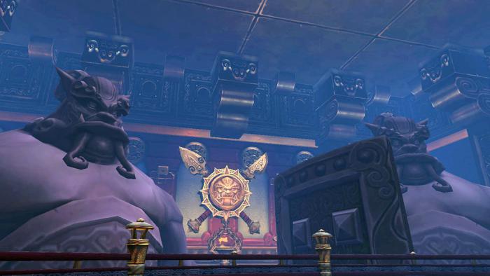 Another attraction of soloing older content is that you can finally appreciate the surroundings at leisure. I never noticed these gigantic statues in Mogu'shan Vaults till soloing the raid.