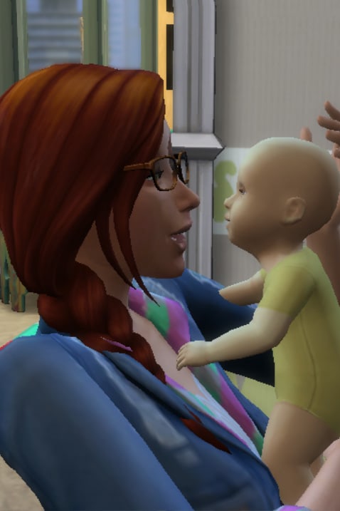 Kinga had to go back to work, leaving work-at-home mom Elyse alone with 10 babies.