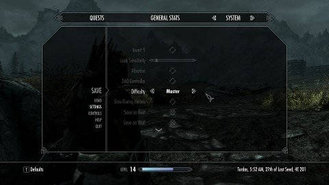 The difficulty slider can be looked at in two ways: as a way to make the game harder or easier, or as a way to make your character more or less epic. Pick a setting that works for you.