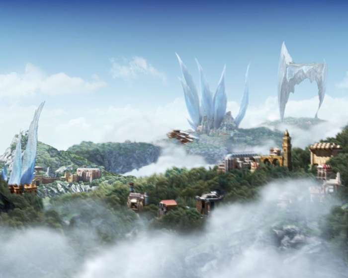 I love Bhujerba, one of many "floating continents" and "floating islands" in the skies of Final Fantasy worlds. Cocoon itself is the latest in a long tradition.
