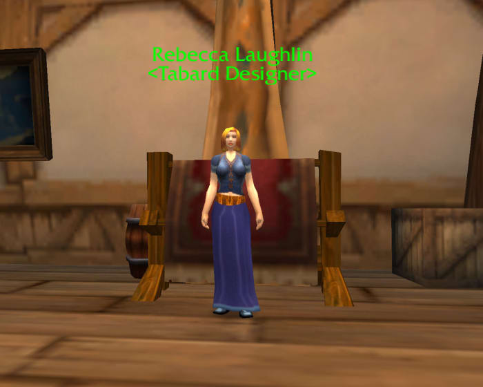 An NPC titled the Tabard Designer exists specifically to help you redesign your guild tabard.