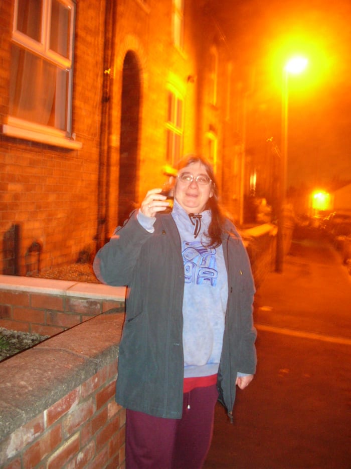 Not very flattering is it. My New Year photo from 2008. Clothes are XXL size. I wasn't well at all and I wasn't receiving treatment.