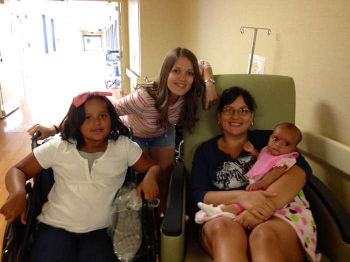 Our daughters and granddaughters were our cheerleaders before, during and after surgery. They continue to support us with hot meals, running errands and cheering!