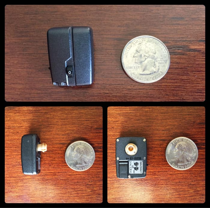 This is my hearing aid. It is an old model; the BAHA Divino. The latest version is the BAHA 5. It is a little smaller and more sleek-looking. Images of the BAHA 5 can be found at the link provided at the end of this article.
