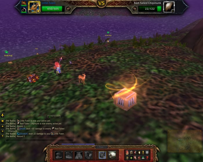 Once the wild pet is below 35%, players can "trap" it and cross their fingers!