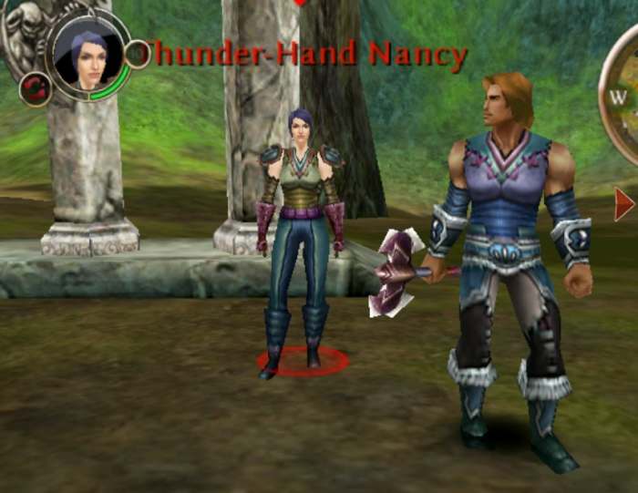 Thunder-Hand Nancy and Wolf-Heart Jack Arcadian Forest Rare Blood Achievement Picture.
