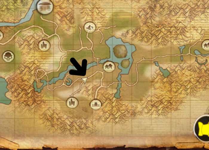 The Gray She Wolf Arcadian Forest Rare Blood Achievement location.