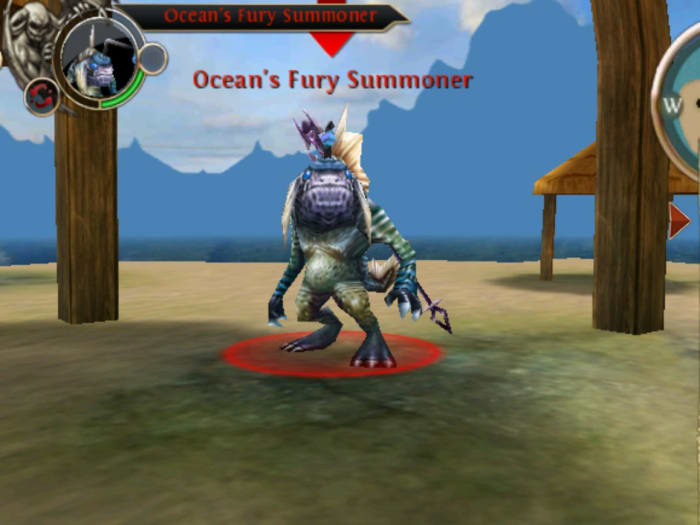 Screen Shot of Ocean's Furry Summoner in Whispering Islands, OAC.