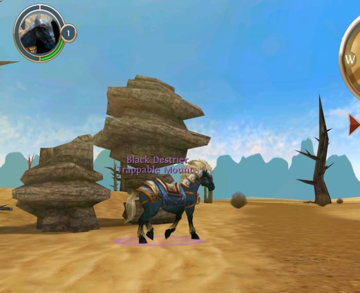 Level 2 mount location in the great desert.
