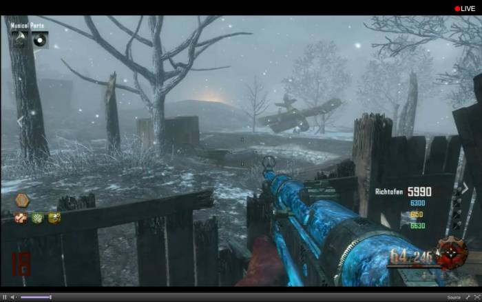 For perfect throw, center staff crosshair on top left of the left wing (while facing it).