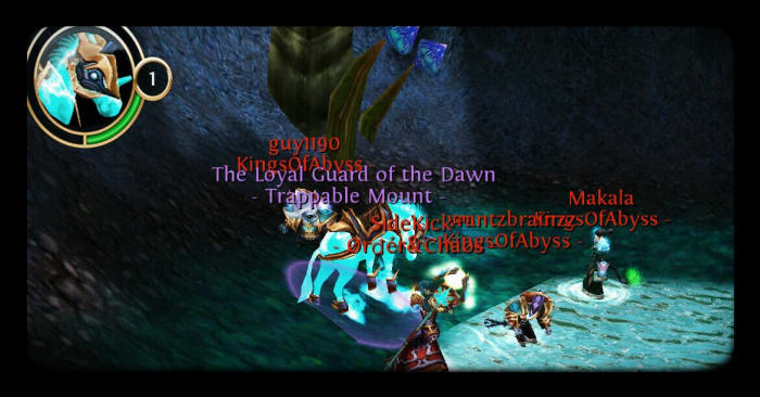 Epic Horse ghost mount, Loyal Guard of the Dawn, in Under realm, OAC.